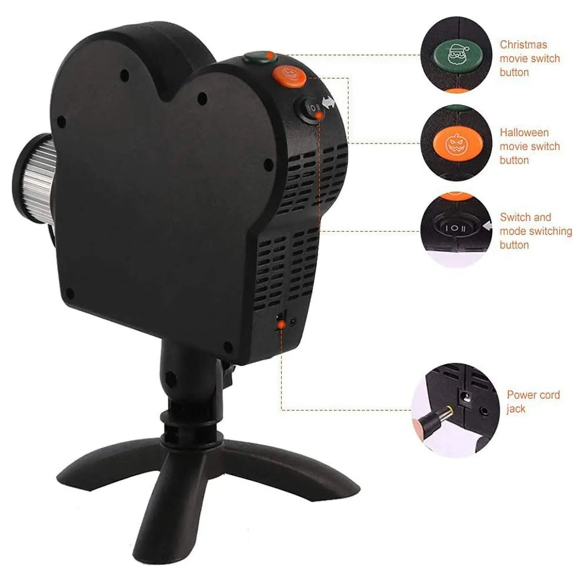 Halloween Projector Lights Scary Adjustable Creative Widely Used Halloween Projector Lamp for Halloween Christmas Outdoor Home D