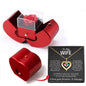 Heart Shape Diamond Birthstone Necklace