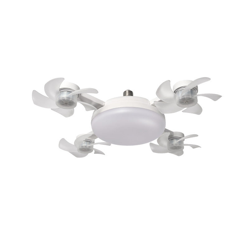 Foldable LED Fan Light with E27 screw socket