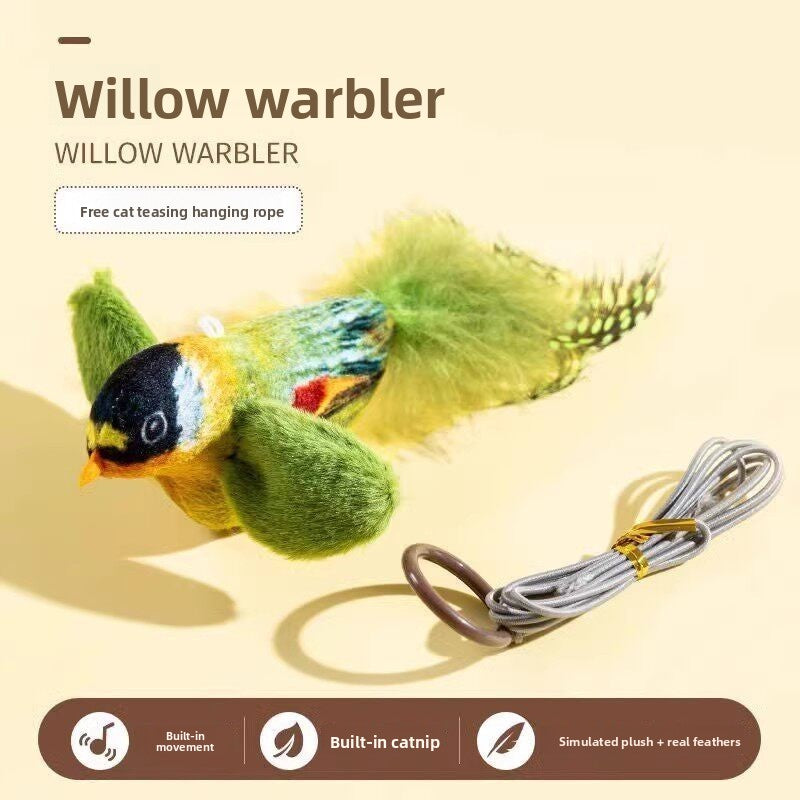 Automatic Chirping Bird Cat Toy