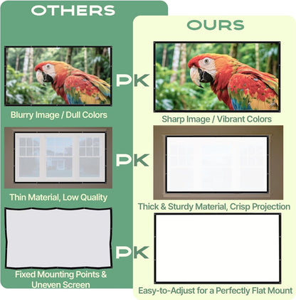 120In Halloween Holographic Window Rear Projector Screen