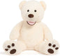 Giant Teddy Bear, 39Inch Large Stuffed Animals with Big Footprints Plush Stuffed Bears Gifts for Kids, Beige