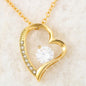 Women's Heart Pendant Clavicle Necklace