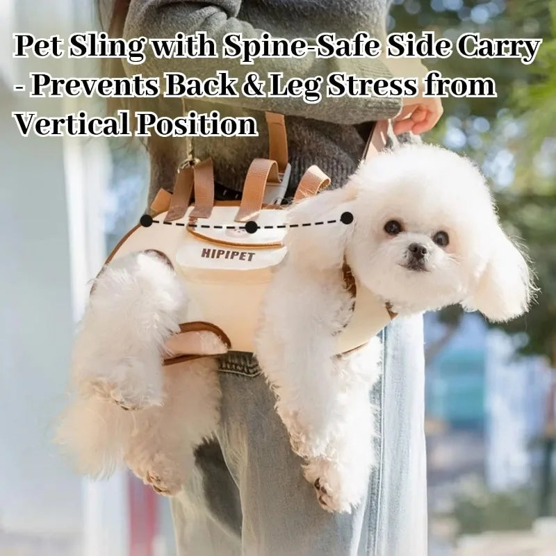Multi-Functional Breathable Pet Travel Carrier — Adjustable Shoulder Bag with Built-In Safety Strap