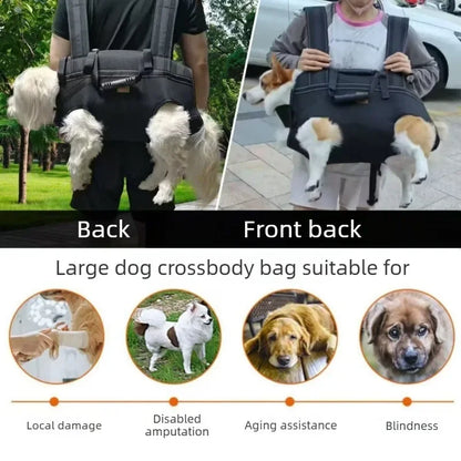 Multi-Functional Breathable Pet Travel Carrier — Adjustable Shoulder Bag with Built-In Safety Strap