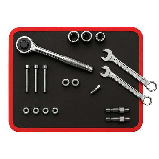 Magnetic Tool Mat for Car Repair, Non-Slip Screw & Nut Organizer Tray