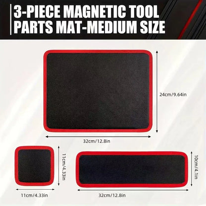 Magnetic Tool Mat for Car Repair, Non-Slip Screw & Nut Organizer Tray