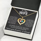 Heart Shape Diamond Birthstone Necklace