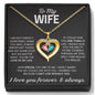 Heart Shape Diamond Birthstone Necklace