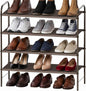 4-Tier Shoe Rack Storage Organizer, 12-20 Pair, Bronze