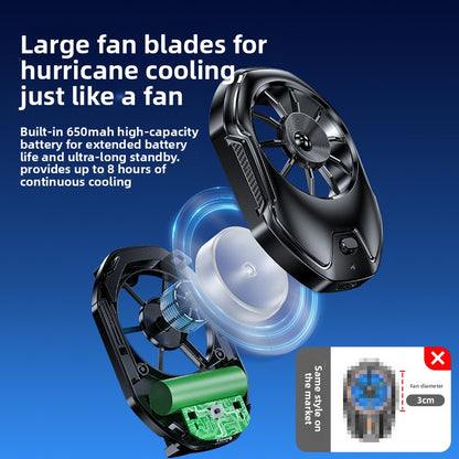 Portable Phone Fan Cooler with Dual Turbo