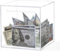 Clear Acrylic Piggy Bank, Unopenable Money Box for Coins - 4.72"
